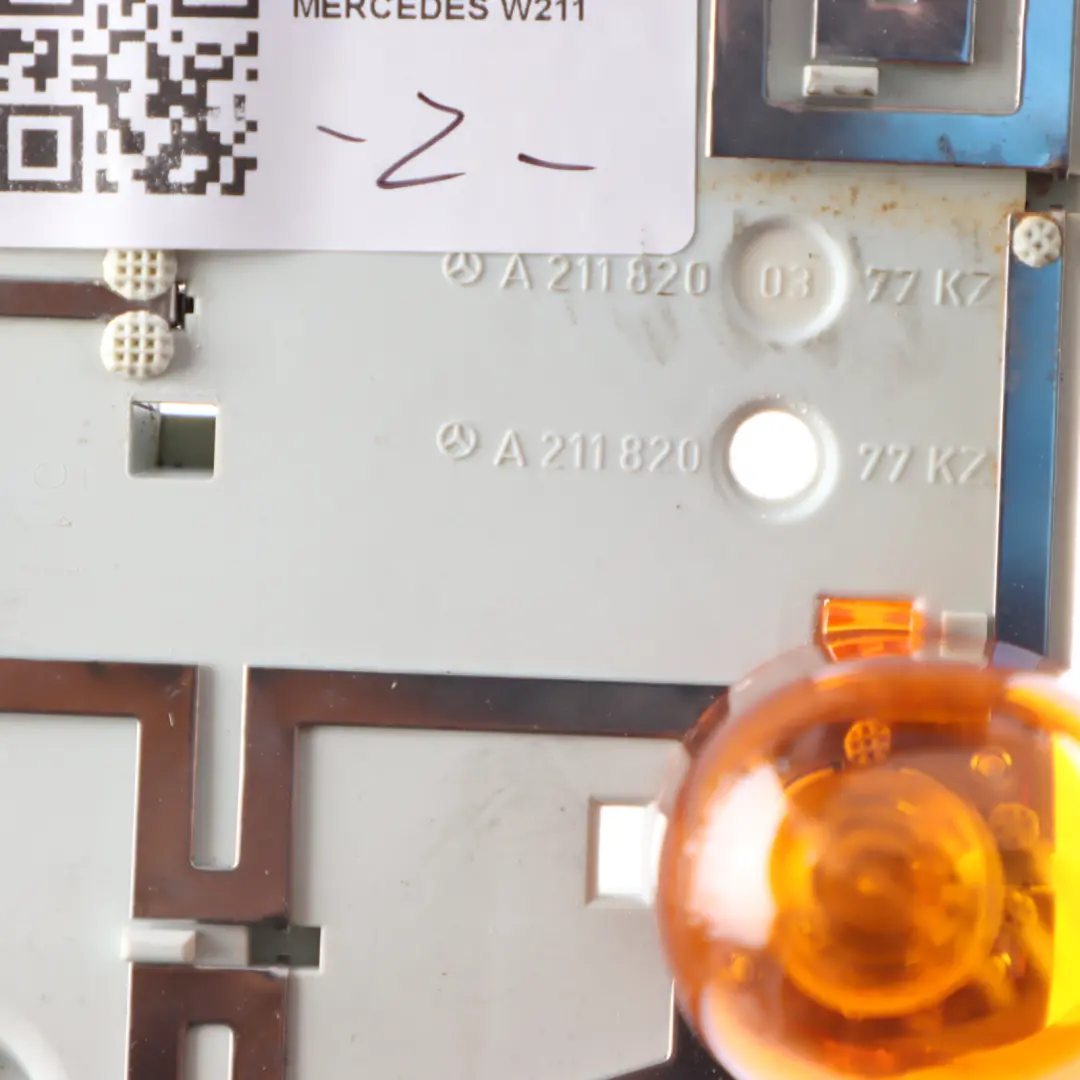 Mercedes W211 Avangarde Rear Left N/S Tail Light Bulb Mount Holder - SKU A2118200377 - Part number A2118200377