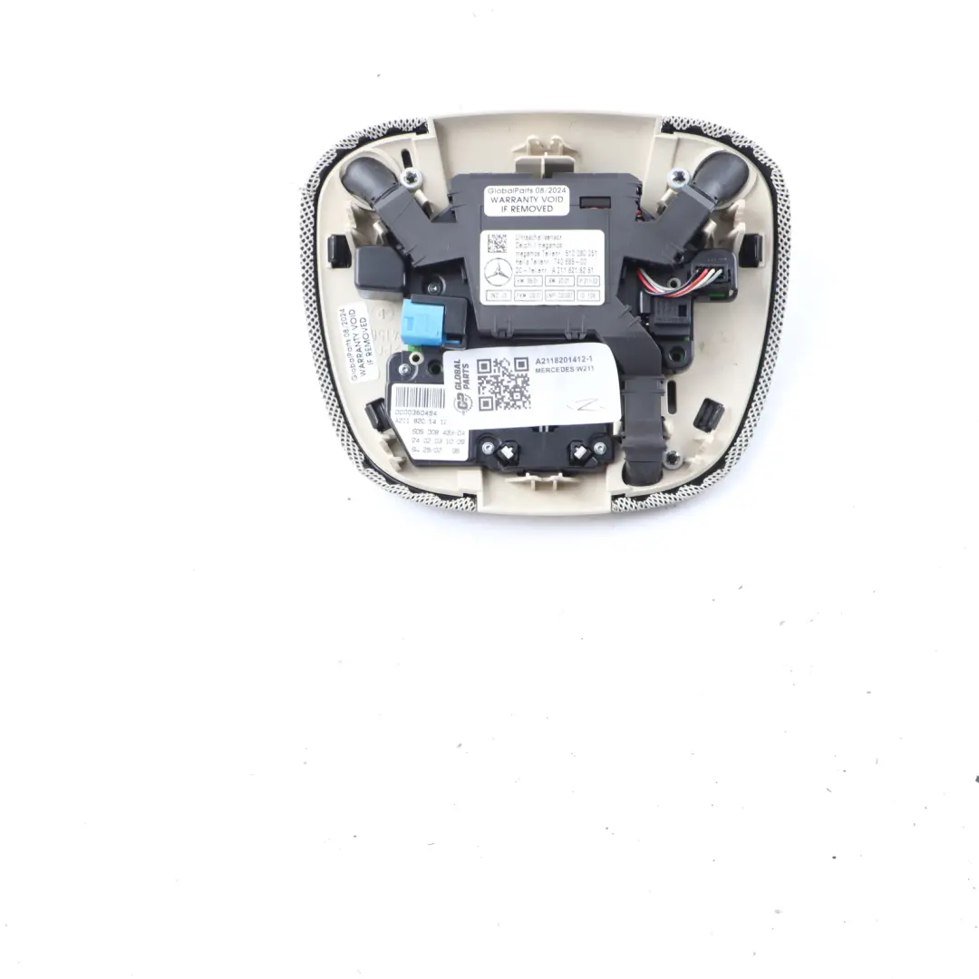 Mercedes W211 Panoramic Roof Control Light Reading Lamp Switch Panel - SKU A2118201412-1 - Part number A2118201412