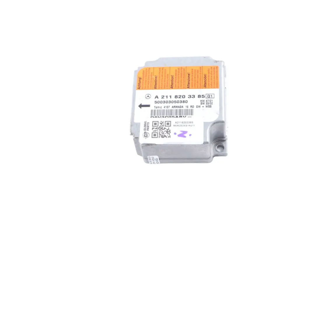 Mercedes W211 Air Module Control Unit ECU Module - SKU A2118203385 - Part number A2118203385