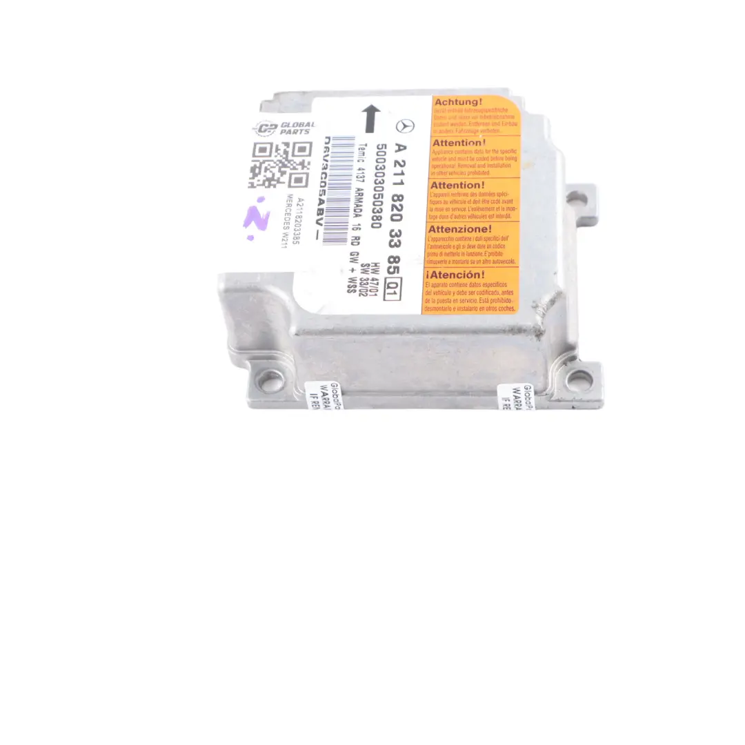 Mercedes W211 Air Module Control Unit ECU Module - SKU A2118203385 - Part number A2118203385