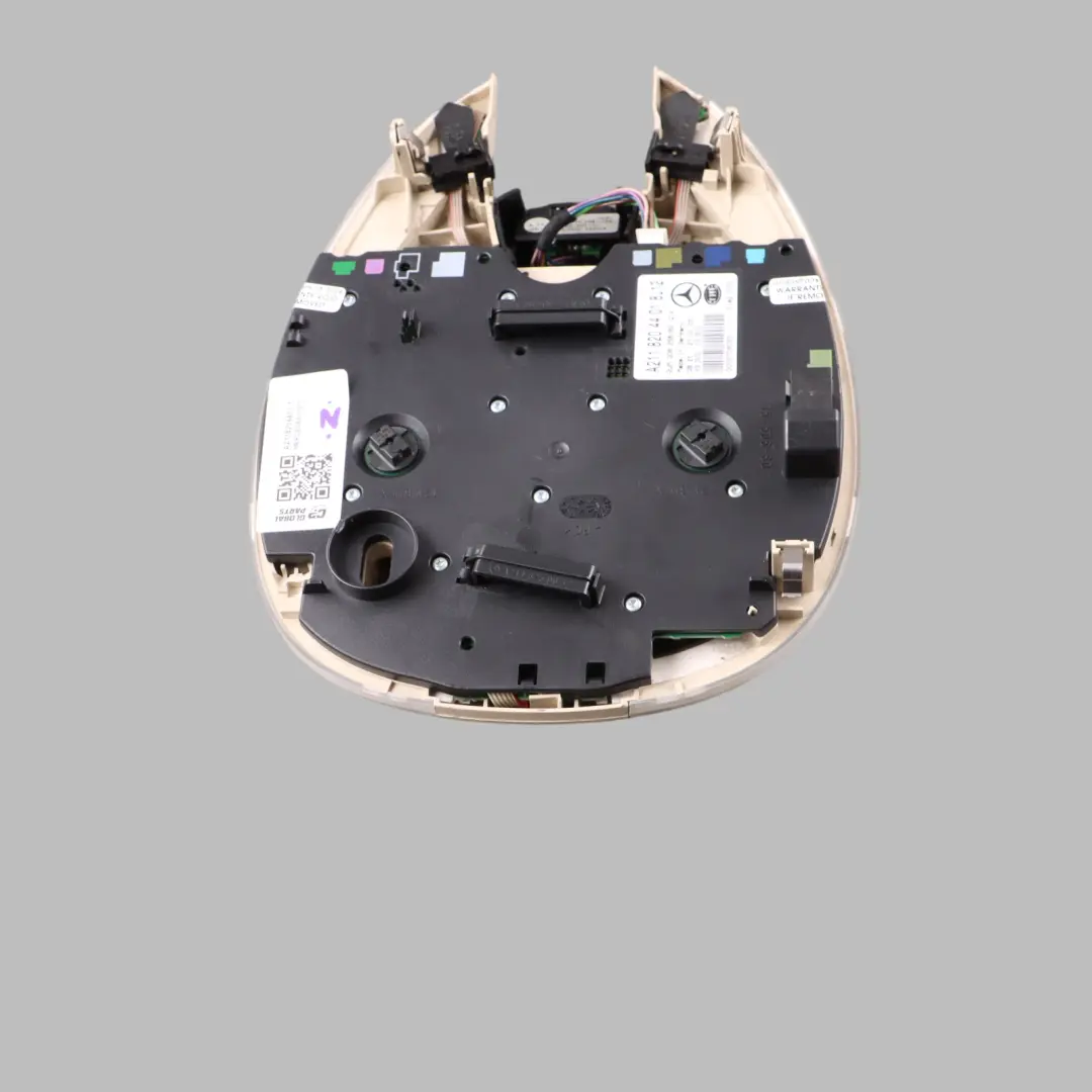 Interior Roof Reading Light Lamp Control Panel Beige to Mercedes W211 with Part number A2118204401 Mercedes W211 Interior Roof Reading Light Lamp Control Panel Beige - SKU A2118204401-1 - Part number A2118204401