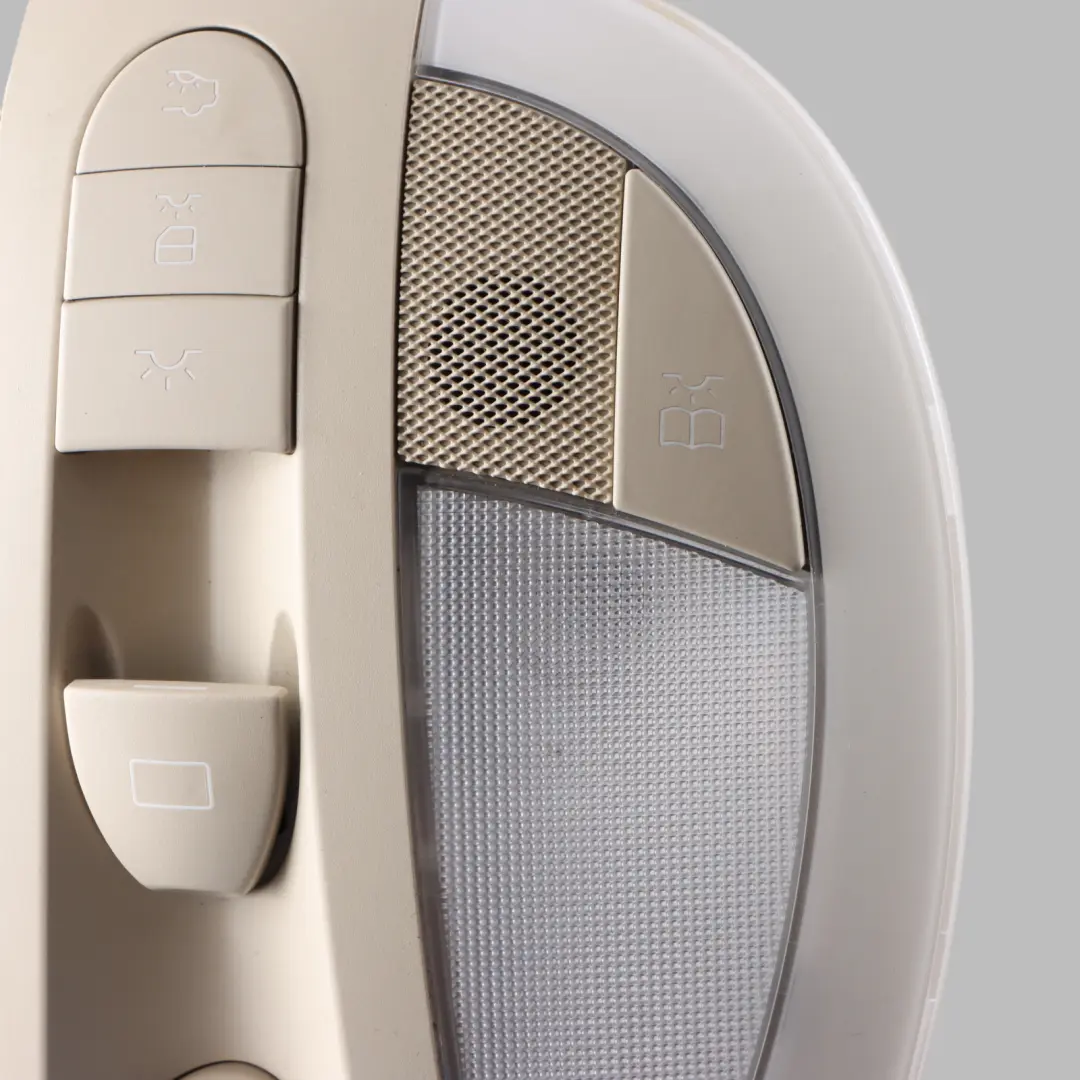 Mercedes W211 Interior Roof Reading Light Lamp Control Panel Beige - SKU A2118204401-1 - Part number A2118204401