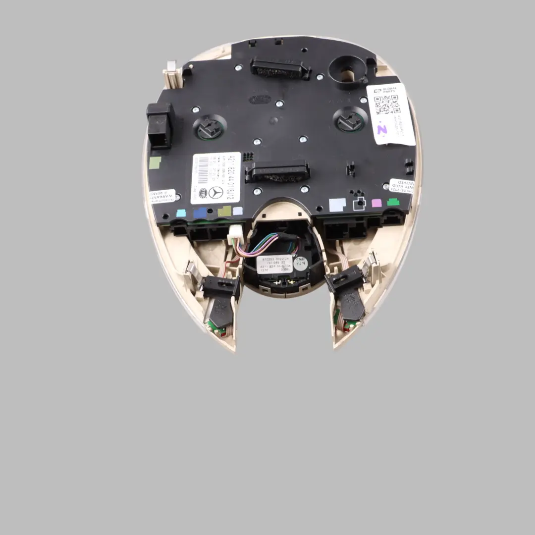 Interior Roof Reading Light Lamp Control Panel Beige to Mercedes W211 with Part number A2118204401 Mercedes W211 Interior Roof Reading Light Lamp Control Panel Beige - SKU A2118204401-1 - Part number A2118204401