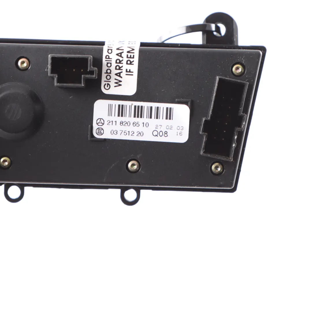 PDC Switch Parking Sensor Button Control to Mercedes W211 with Part number A2118206510 Mercedes W211 PDC Switch Parking Sensor Button Control - SKU A2118206510 - Part number A2118206510