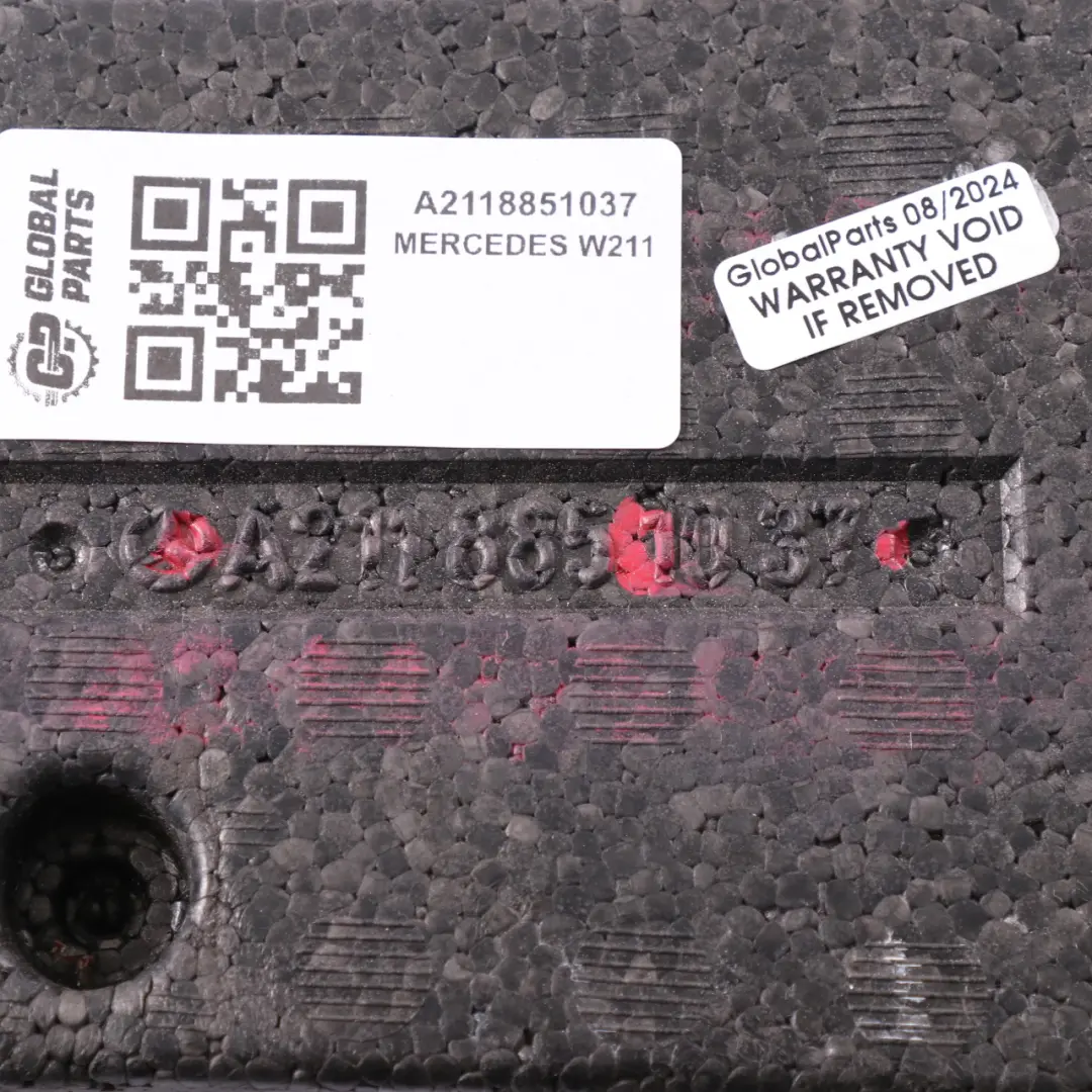 Mercedes W211 Bumper Reinforcement Impact Absorber Front Center Foam - SKU A2118851037 - Part number A2118851037