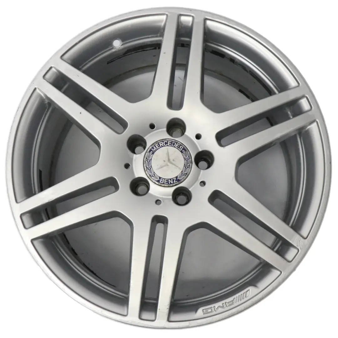 Axle Silver Alloy Wheel Rim 18" ET:54 9J to Mercedes W212 Rear with Part number A2124012402 Mercedes W212 Rear Axle Silver Alloy Wheel Rim 18" ET:54 9J - SKU A2124012402-4 - Part number A2124012402