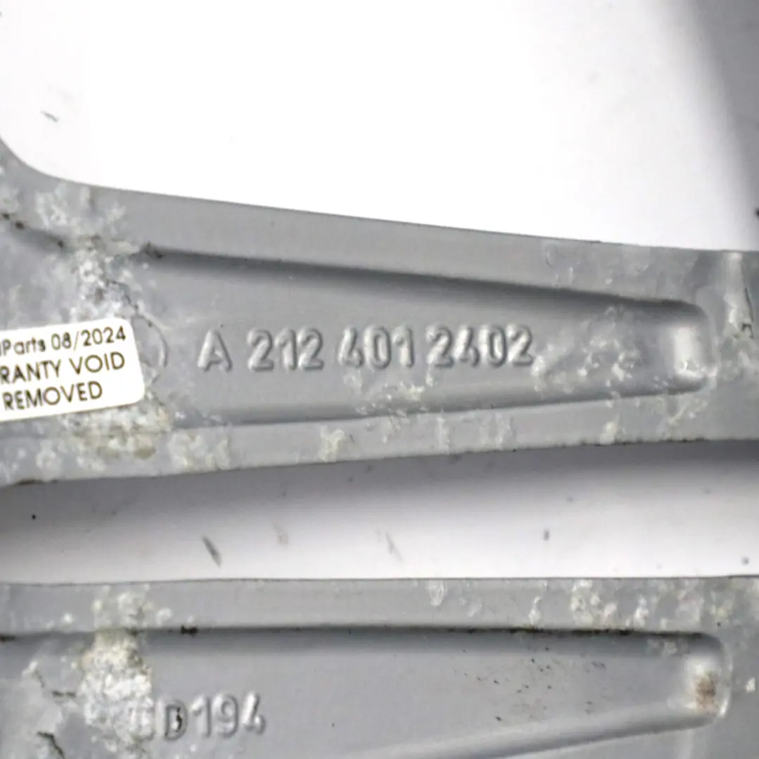 Axle Silver Alloy Wheel Rim 18" ET:54 9J to Mercedes W212 Rear with Part number A2124012402 Mercedes W212 Rear Axle Silver Alloy Wheel Rim 18" ET:54 9J - SKU A2124012402-4 - Part number A2124012402