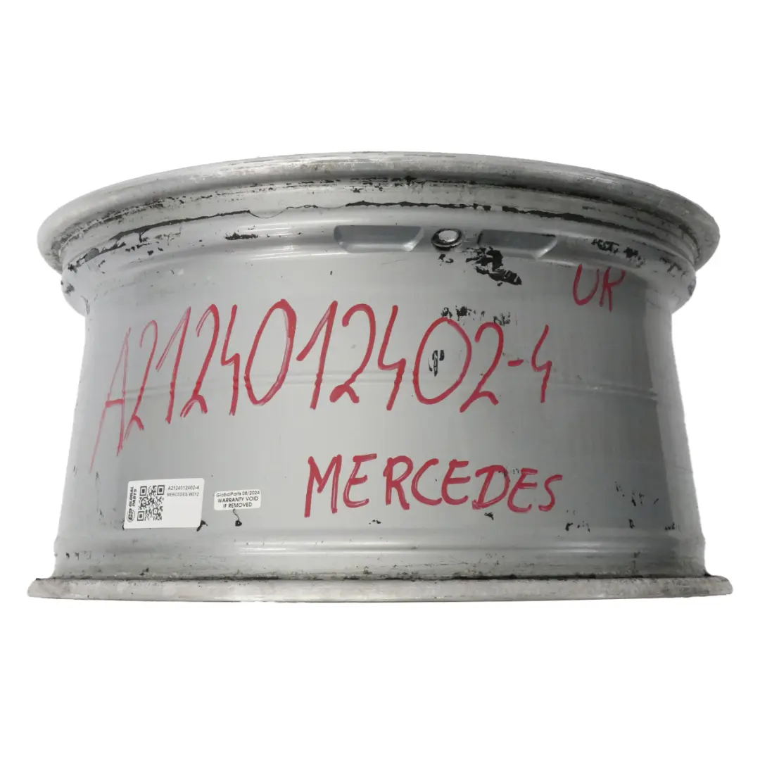 Axle Silver Alloy Wheel Rim 18" ET:54 9J to Mercedes W212 Rear with Part number A2124012402 Mercedes W212 Rear Axle Silver Alloy Wheel Rim 18" ET:54 9J - SKU A2124012402-4 - Part number A2124012402