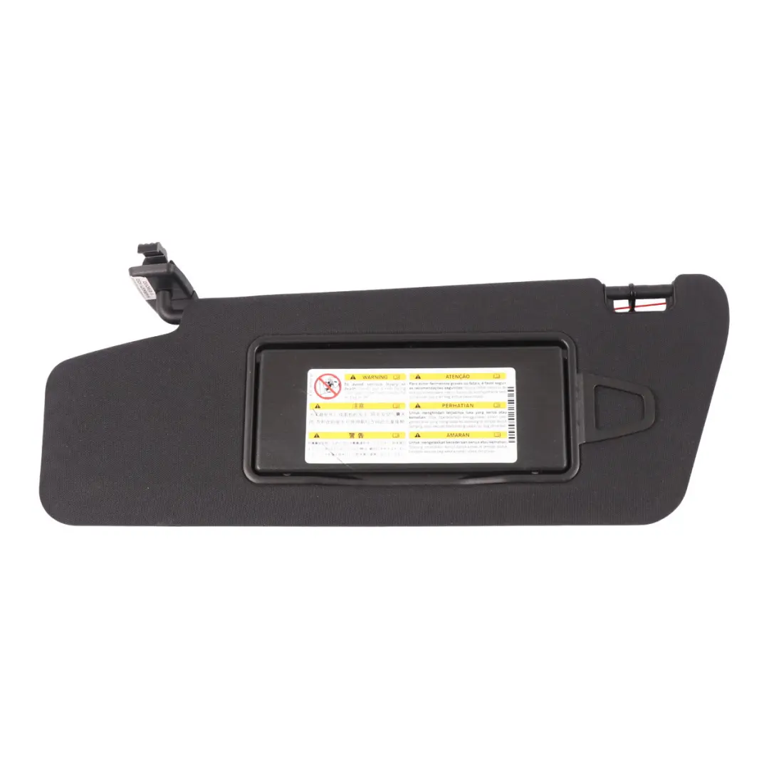 Mercedes X218 Sunvisor Front Left N/S Cover Trim Panel Black - SKU A2128104510 - Part number A2128104510