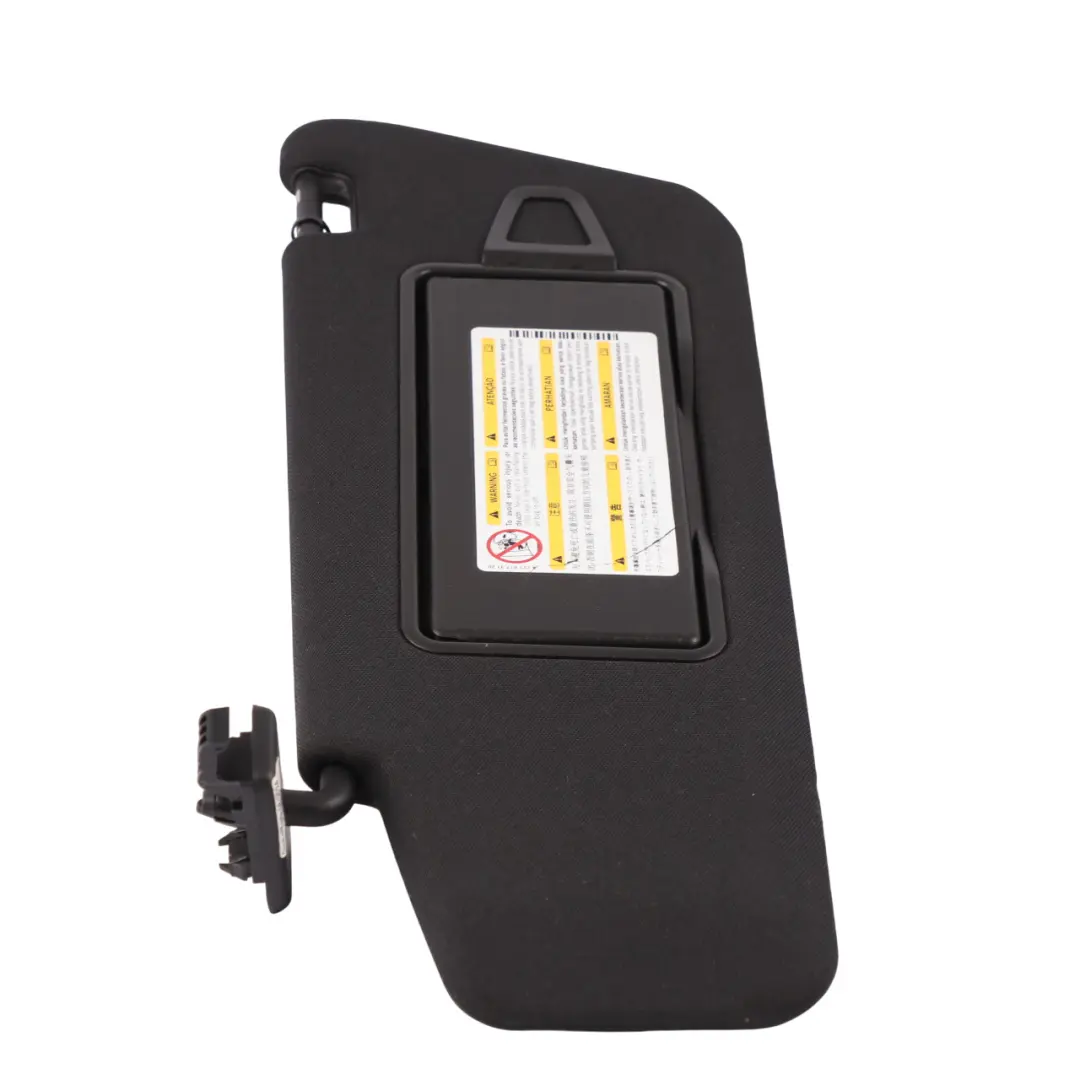 Sunvisor Front Left N/S Cover Trim Panel Black to Mercedes X218 with Part number A2128104510 Mercedes X218 Sunvisor Front Left N/S Cover Trim Panel Black - SKU A2128104510 - Part number A2128104510