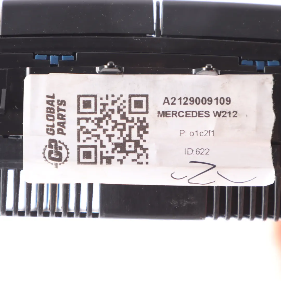 Air Conditioning Panel Mercedes W212 Automatic Heater A/C Control - SKU A2129009109 - Part number A2129009109
