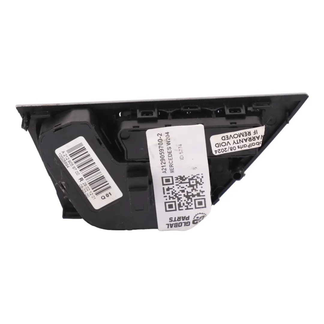 Mercedes W204 W212 Panel Interruptores Derecho Ajustable Memoria - SKU A2129059700-2 - Número de pieza A2129059700