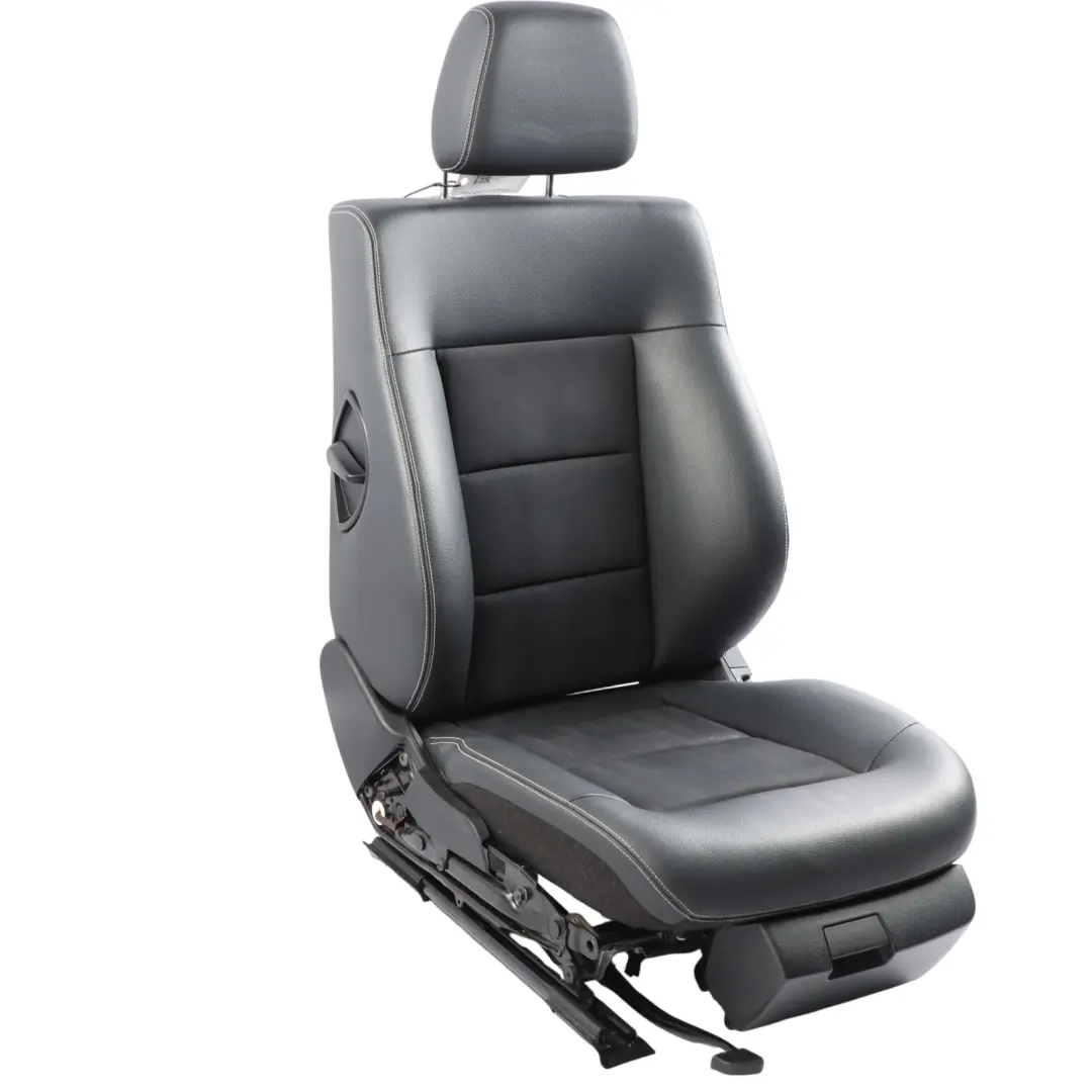 Mercedes W212 Fotel Przedni Lewy Podgrzewany Sportowy Czarny Skórzany - SKU A2129104947-1 - Numer Części A2129104947