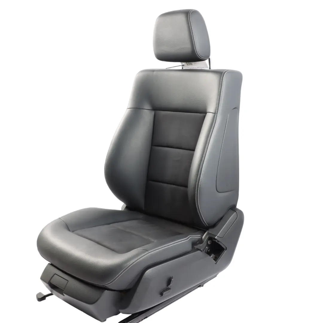 Mercedes W212 Front Seat Left N/S Heated Sport Black Leather Interior - SKU A2129104947-1 - Part number A2129104947