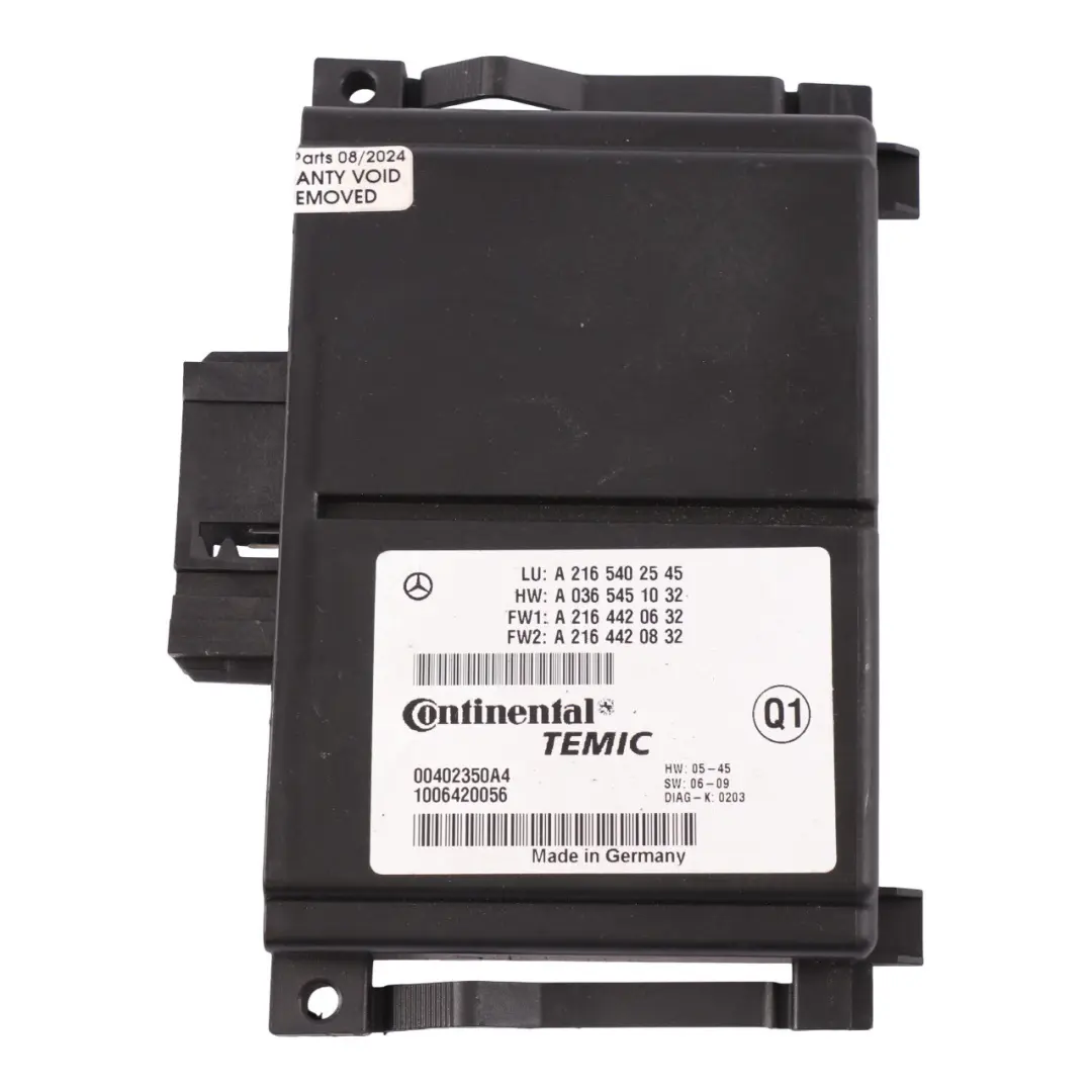 Distronic Module de contrôle du capteur radar pour Mercedes C216 W221 à propos du numéro de pièce A2165402545 Mercedes C216 W221 Distronic Module de contrôle du capteur radar - SKU A2165402545 - Numéro de pièce A2165402545