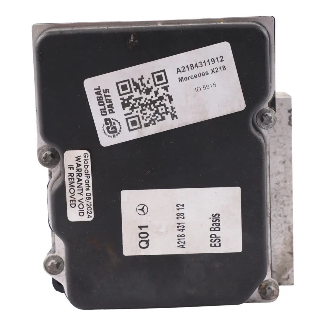 Pompe ABS Unité de contrôle freinage Module pour Mercedes X218 à propos du numéro de pièce A2184311912 Mercedes X218 Pompe ABS Unité de contrôle freinage Module - SKU A2184311912 - Numéro de pièce A2184311912