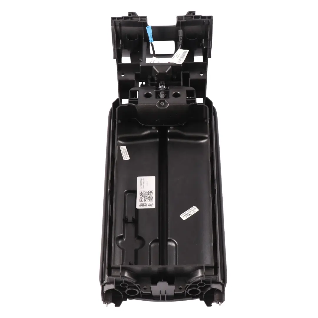 Mercedes X218 Front Centre Console Armrest Black Leather Panel Trim - SKU A2186800096 - Part number A2186800096