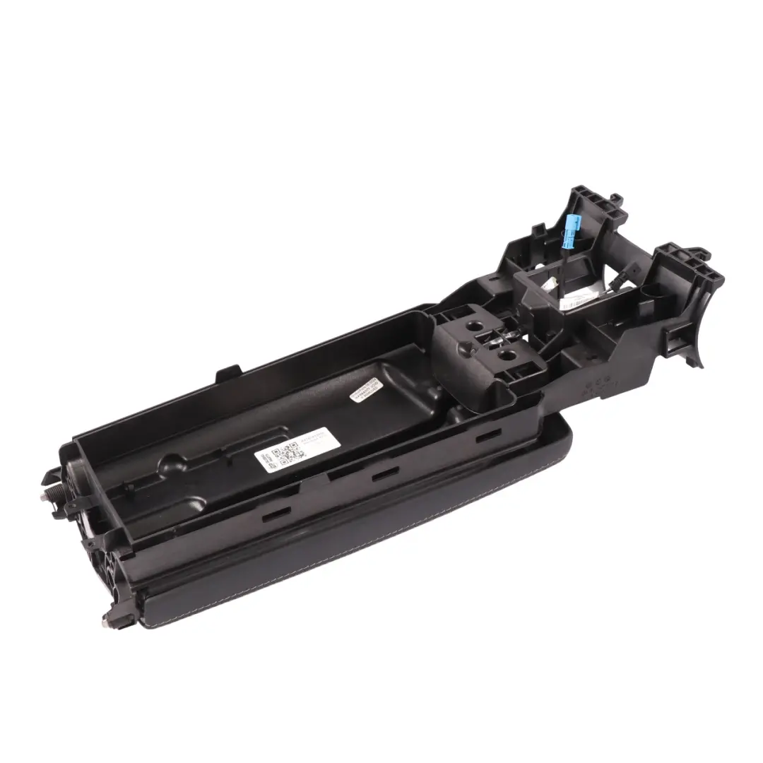 Mercedes X218 Front Centre Console Armrest Black Leather Panel Trim - SKU A2186800096 - Part number A2186800096