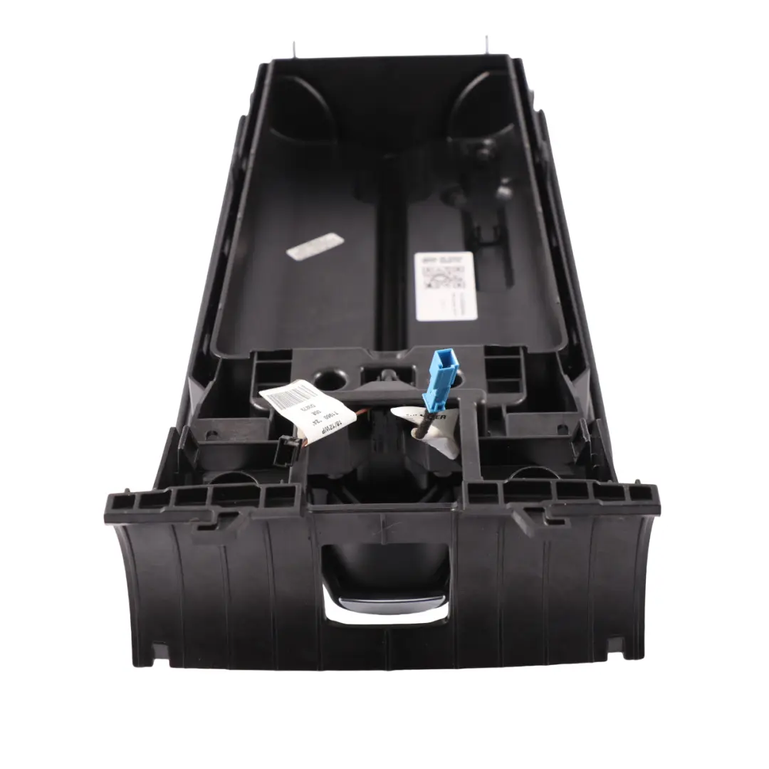 Mercedes X218 Front Centre Console Armrest Black Leather Panel Trim - SKU A2186800096 - Part number A2186800096