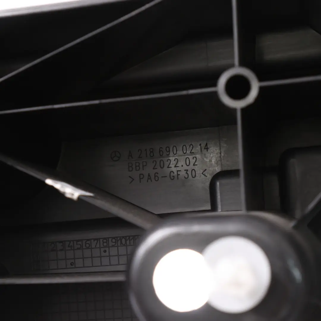 CLS350 Trunk Side Panel Right O/S Mount Trim Cover to Mercedes X218 with Part number A2186900214 Mercedes X218 CLS350 Trunk Side Panel Right O/S Mount Trim Cover - SKU A2186900214 - Part number A2186900214