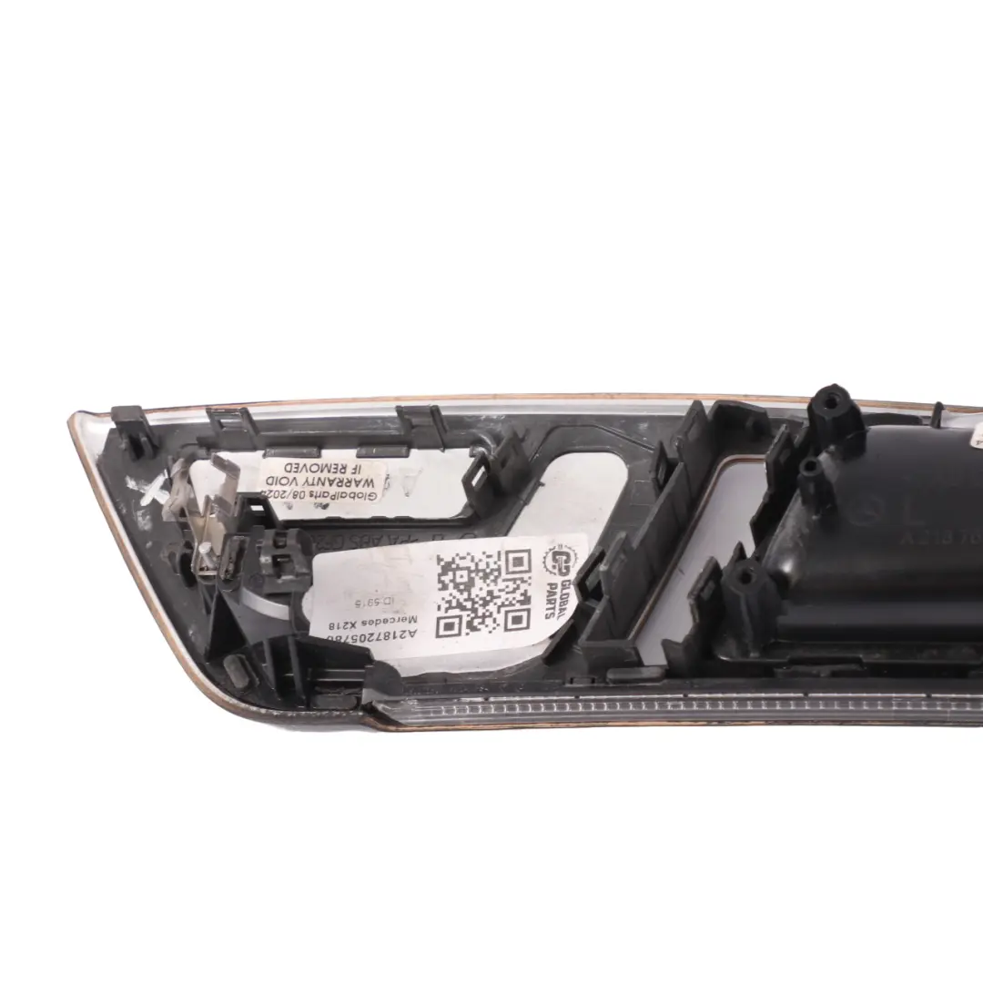 Mercedes X218 Klamka Wewnętrzna Listwa Lewy Przód Czarny Jesion Drewno - SKU A2187205780 - Numer Części A2187205780