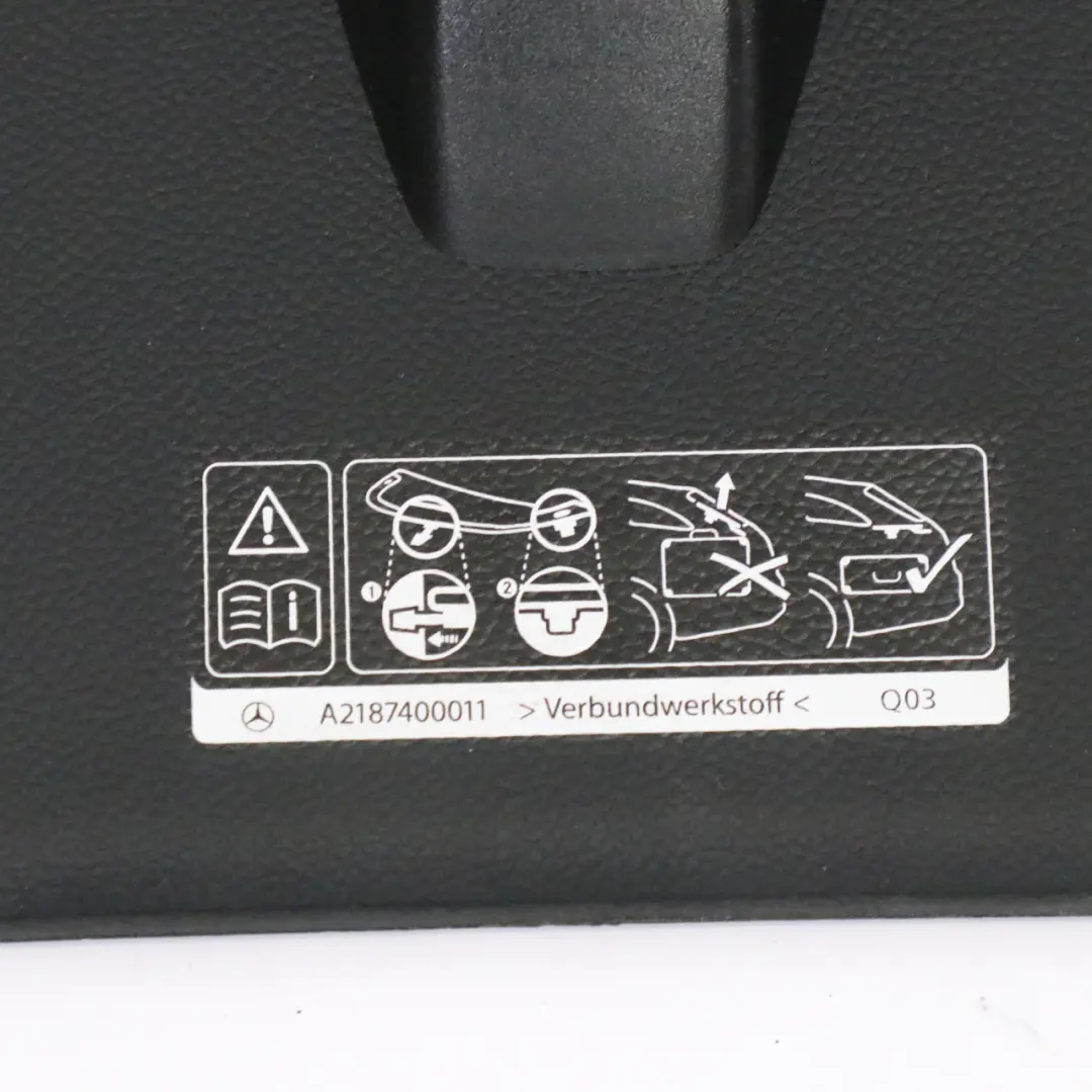 Mercedes CLS X218 Trunk Lid Parcel Shelf Protective Cover Black - SKU A2187400011 - Part number A2187400011