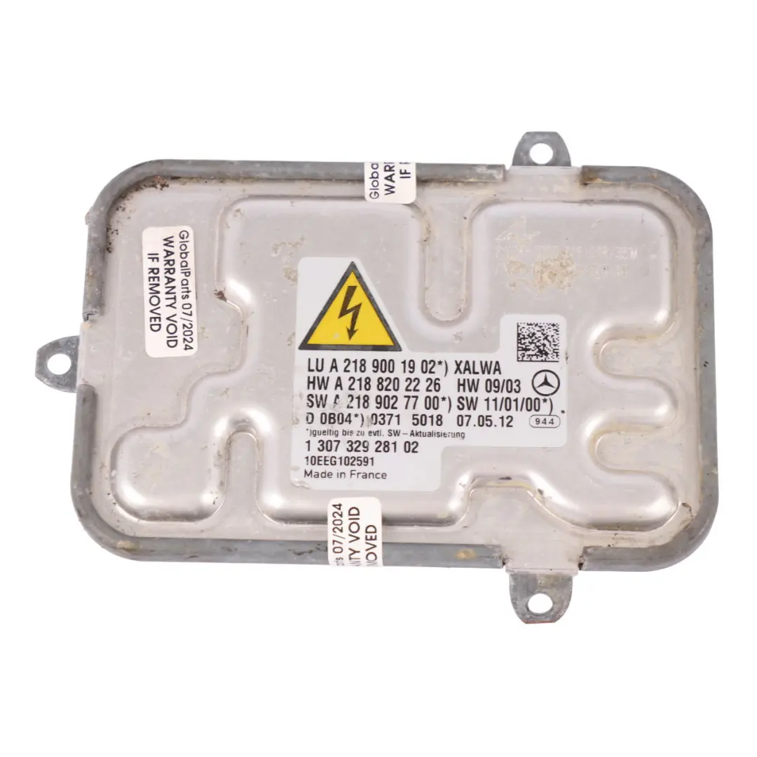 W218 Module phares Xenon Ballast Control Unit pour Mercedes CLS à propos du numéro de pièce A2189001902 Mercedes CLS W218 Module phares Xenon Ballast Control Unit - SKU A2189001902 - Numéro de pièce A2189001902