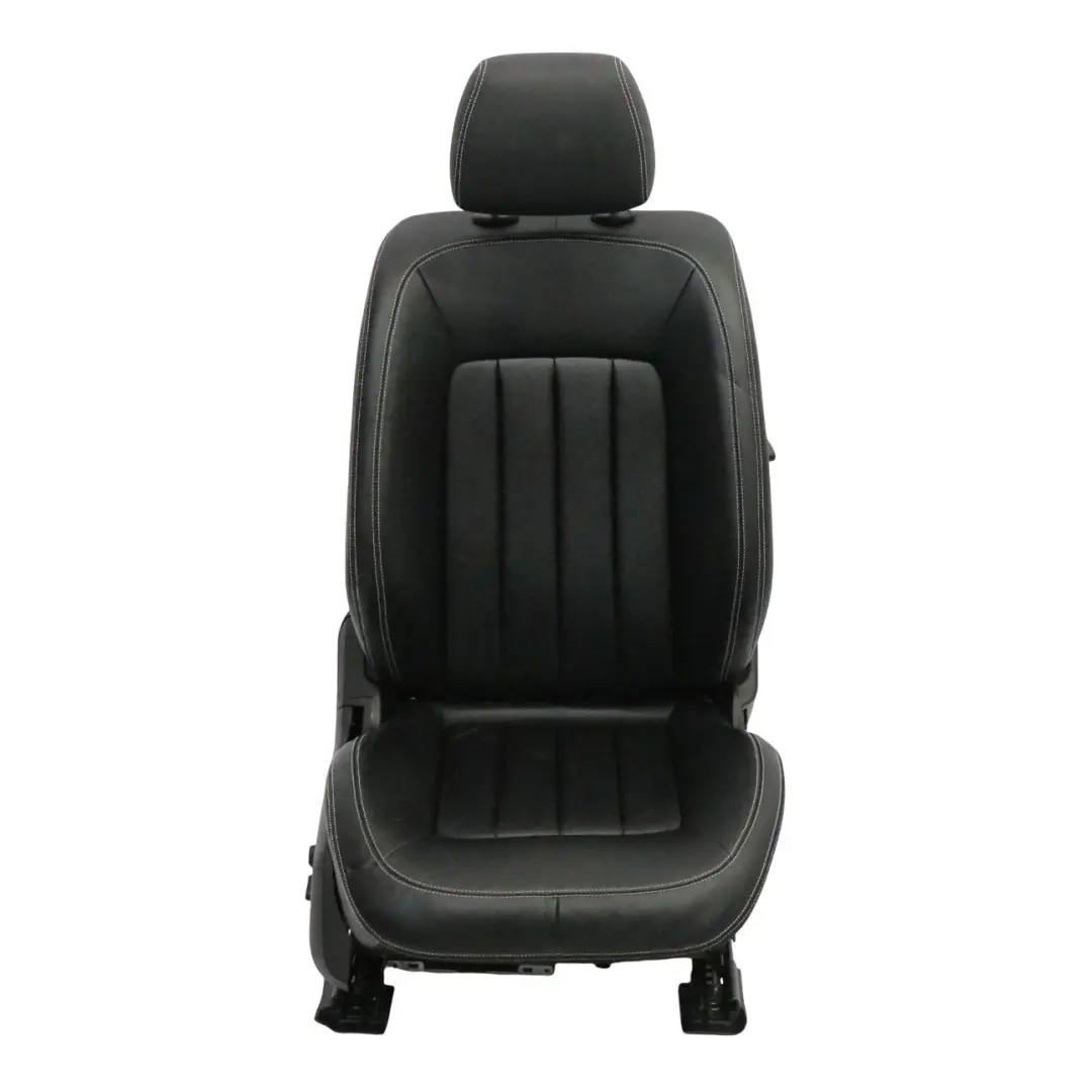 Mercedes X218 Fotel Przedni Prawy Podgrzewany Skórzany Czarny Biały Szew - SKU A2189100847-1 - Numer Części A2189100847