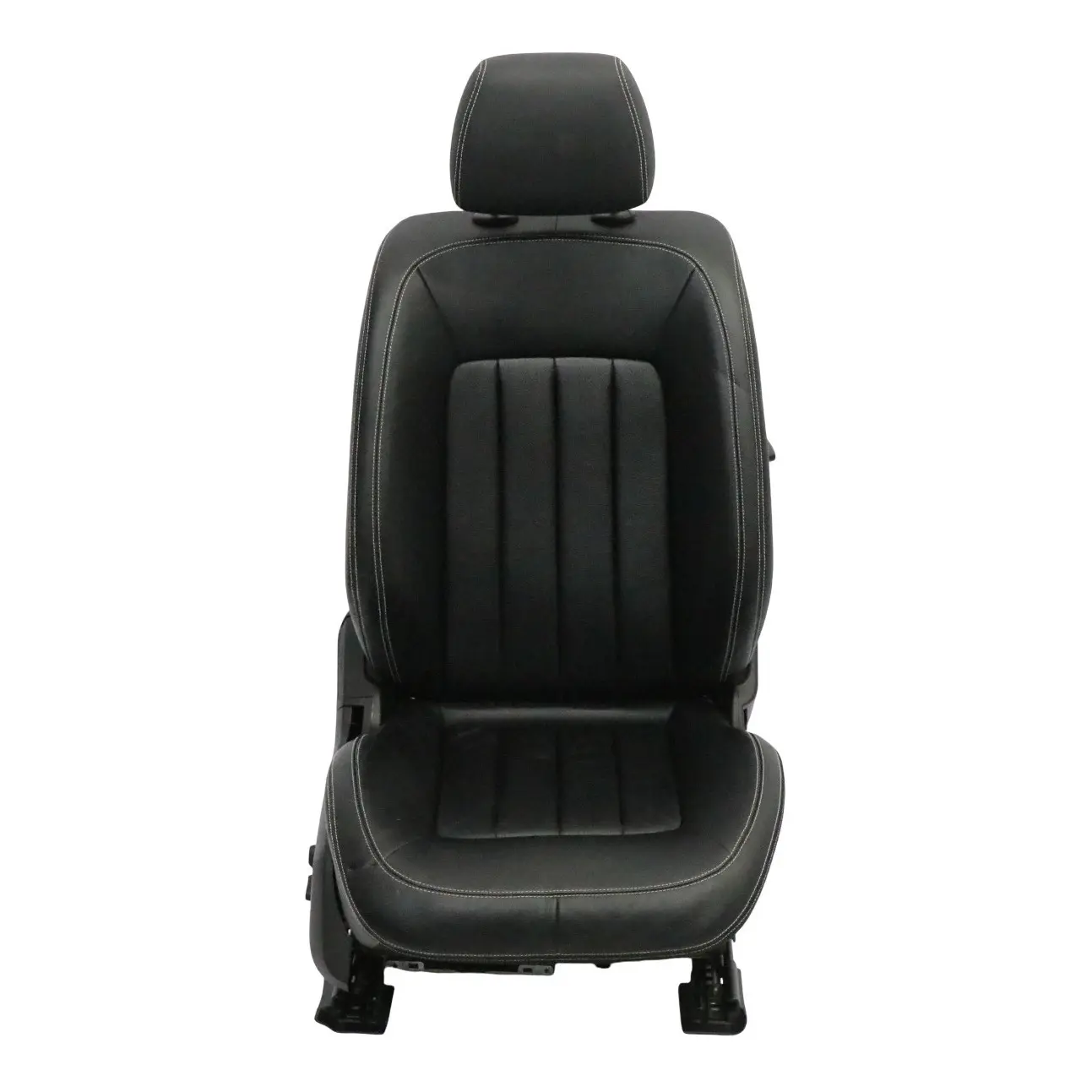 Mercedes CLS X218 Front Right O/S Heated Seat Leather Black White Seam Interior