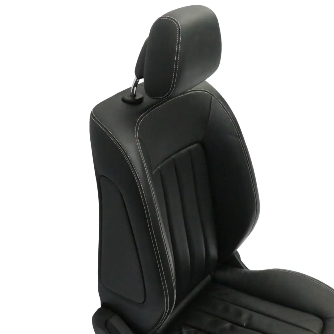 Mercedes CLS X218 Sedile anteriore destro riscaldato pelle nero bianco cuciture - SKU A2189100847-1 - Numero di parte A2189100847