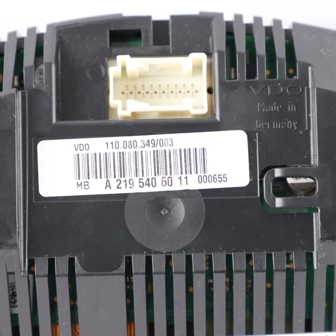 Instrument Cluster Speedometer Speedo Automatic to Mercedes C219 Petrol with Part number A2195406011 Mercedes C219 Petrol Instrument Cluster Speedometer Speedo Automatic - SKU A2195406011 - Part number A2195406011