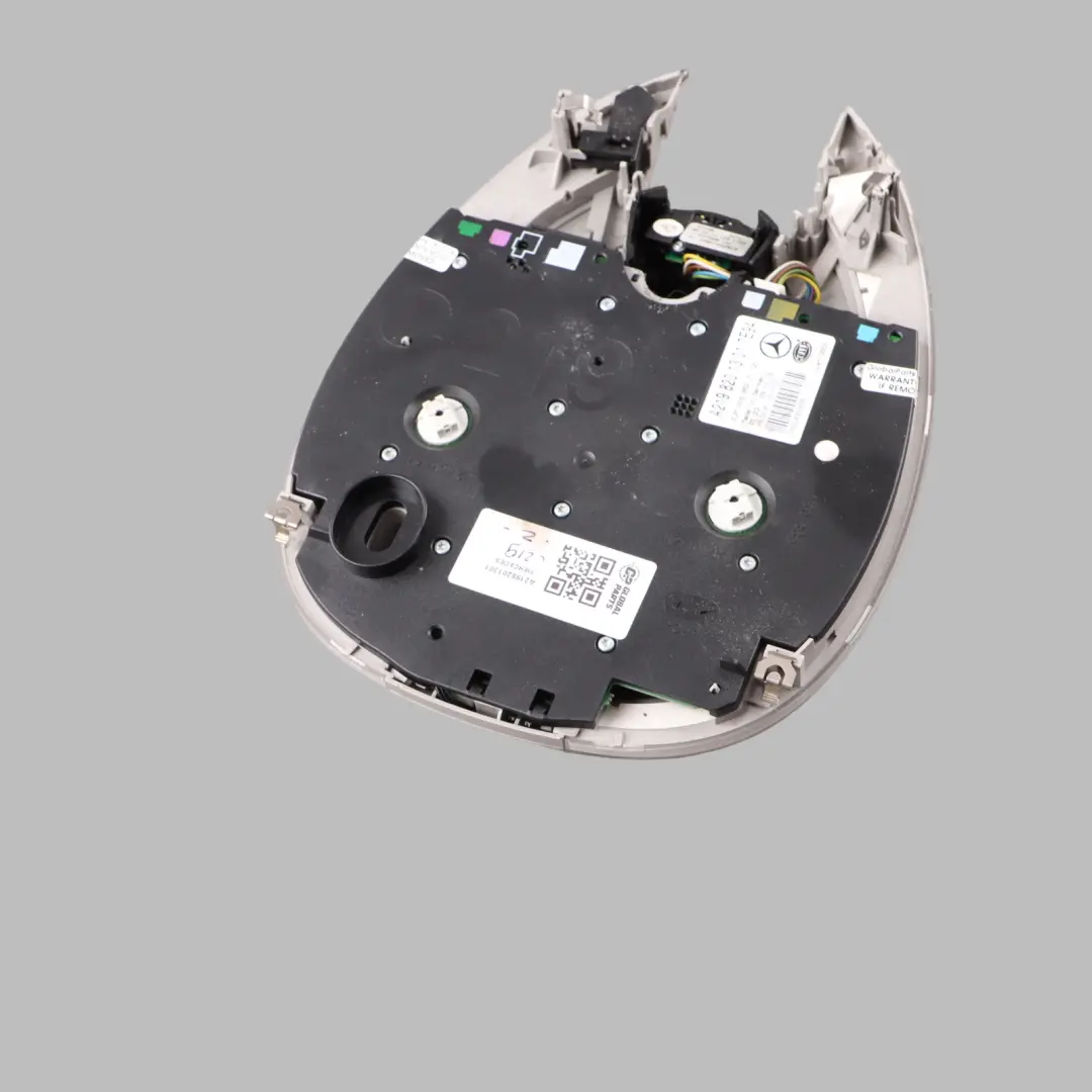 Front Reading Lamp Roof Light Interior Panel Grey to Mercedes CLS C219 with Part number A2198201301 Mercedes CLS C219 Front Reading Lamp Roof Light Interior Panel Grey - SKU A2198201301 - Part number A2198201301