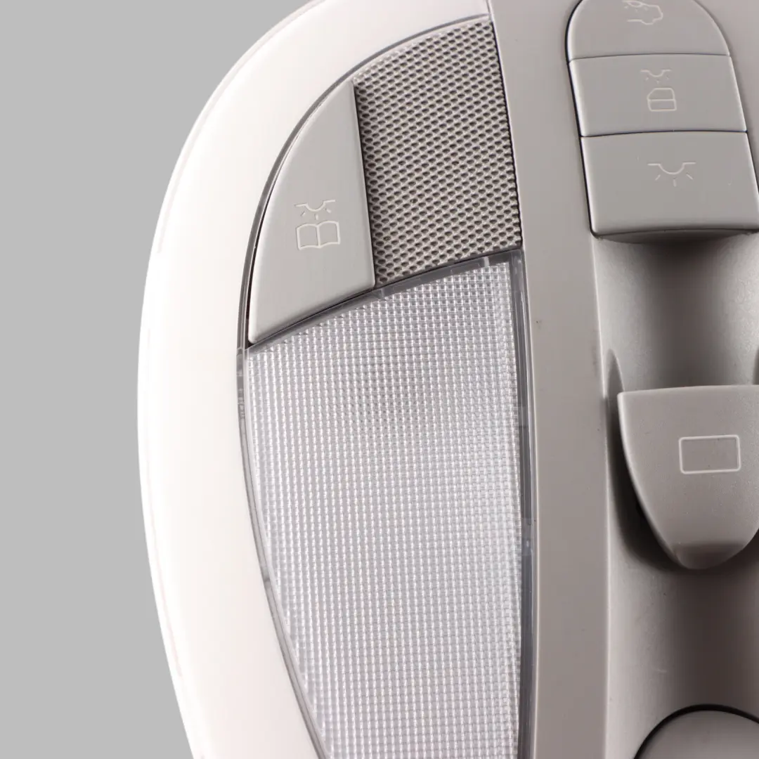 Front Reading Lamp Roof Light Interior Panel Grey to Mercedes CLS C219 with Part number A2198201301 Mercedes CLS C219 Front Reading Lamp Roof Light Interior Panel Grey - SKU A2198201301 - Part number A2198201301