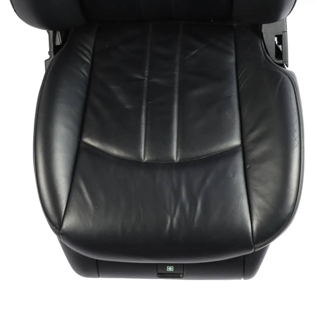 Mercedes C219 Front Left N/S Seat Black Leather Interior Heated Memory - SKU A2199104147-1 - Part number A2199104147
