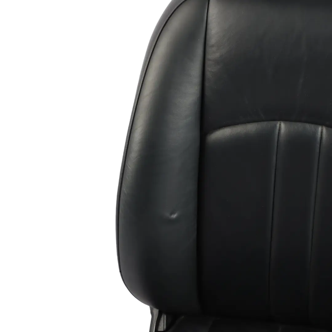 Mercedes C219 Front Left N/S Seat Black Leather Interior Heated Memory - SKU A2199104147-1 - Part number A2199104147