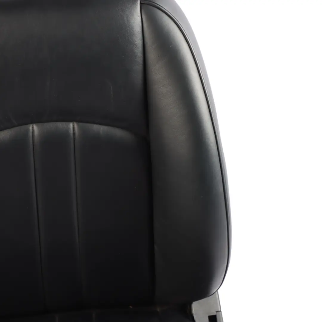 Mercedes C219 Front Left N/S Seat Black Leather Interior Heated Memory - SKU A2199104147-1 - Part number A2199104147