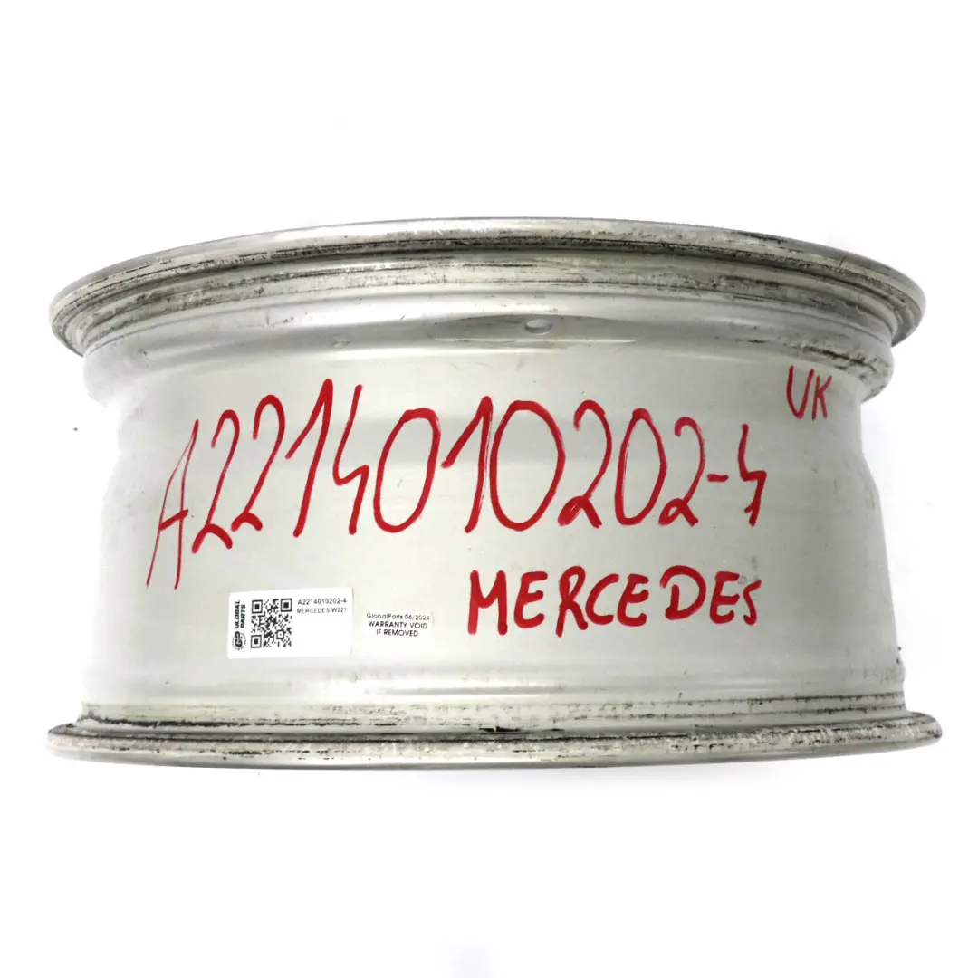 Mercedes W216 W221 Silver Alloy Wheel Rim 17" 8J ET:43 - SKU A2214010202-4 - Part number A2214010202