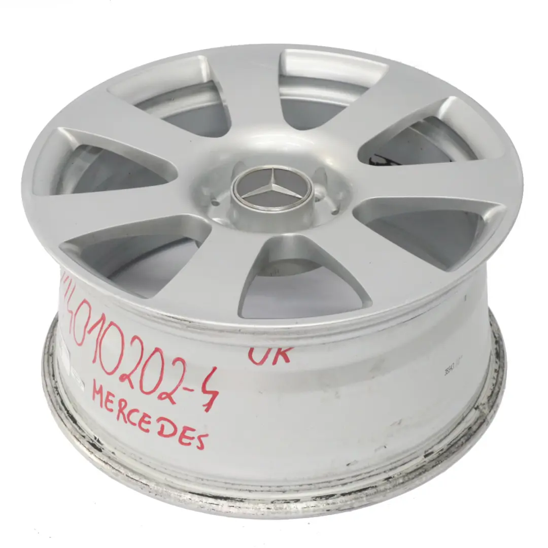 Mercedes W216 W221 Silver Alloy Wheel Rim 17" 8J ET:43 - SKU A2214010202-4 - Part number A2214010202