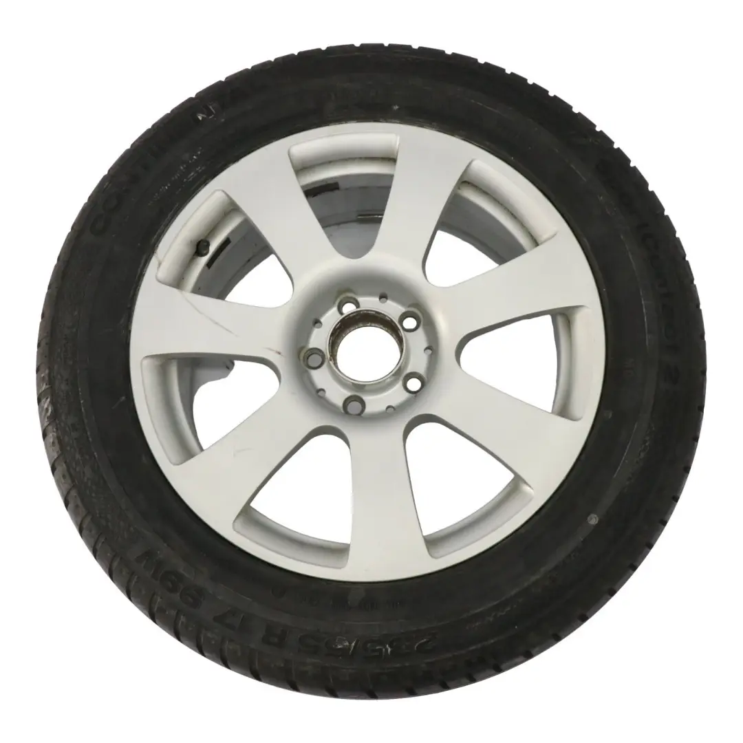 Leicht Metall Felge 17" 8J ET:43 Bereifung 235/55 für Mercedes W221 mit Teilenummer A2214010202 Mercedes W221 Leicht Metall Felge 17" 8J ET:43 Bereifung 235/55 - SKU A2214010202-5 - Teilenummer A2214010202