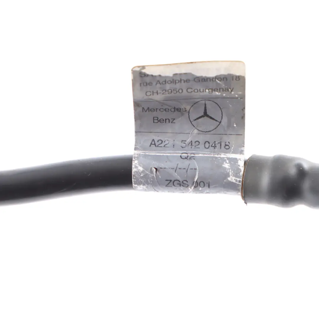 Ground Line Battery Clamp Sensor Wiring Loom Cable to Mercedes C219 HV with Part number A2215420418 Mercedes C219 HV Ground Line Battery Clamp Sensor Wiring Loom Cable - SKU rhd-A2215420418 - Part number A2215420418