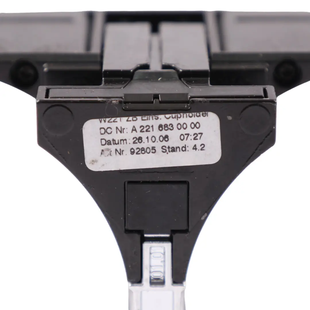 Mercedes W221 Console Centrale Porte-Gobelet Panneau Rangement - SKU A2216830000 - Numéro de pièce A2216830000
