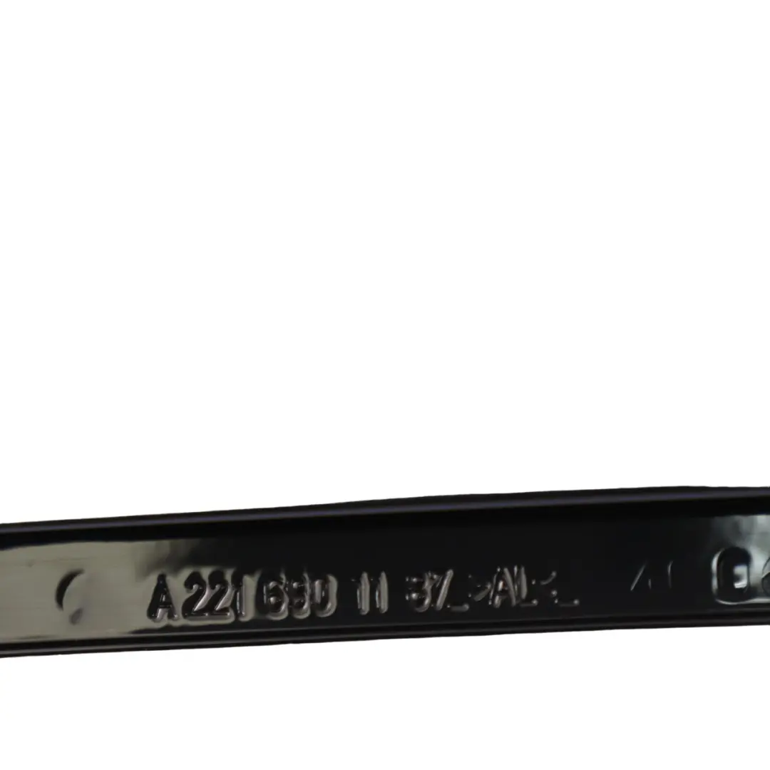 Mercedes W221 Front Door Outer Trim Pillar Cover Left N/S Gloss - SKU A2216901187 - Part number A2216901187