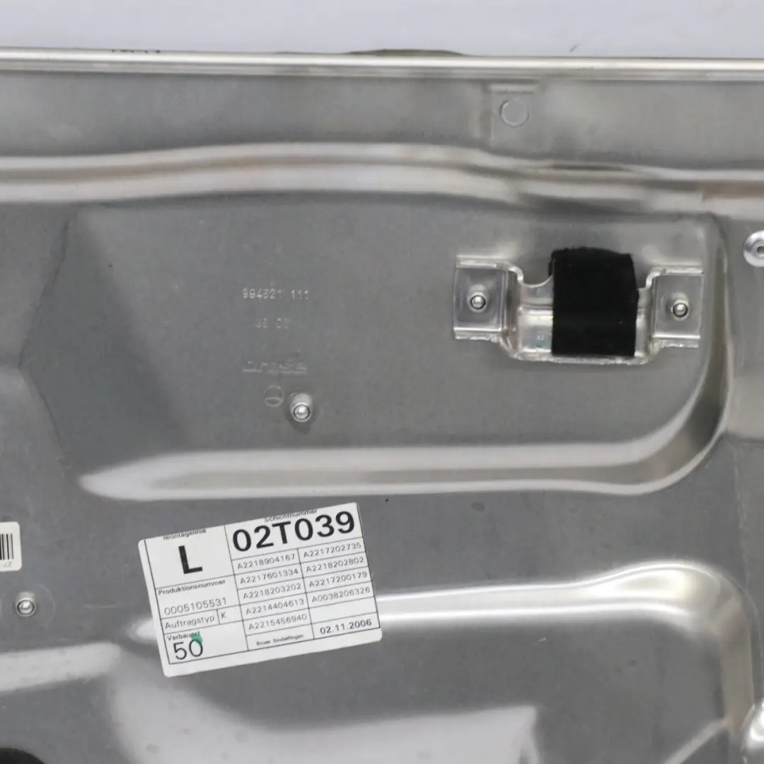 Alzacristalli Anteriore Sinistro Regolatore Finestrino per Mercedes W221 con numero di parte A2217200379 Mercedes W221 Alzacristalli Anteriore Sinistro Regolatore Finestrino - SKU A2217200379-1 - Numero di parte A2217200379