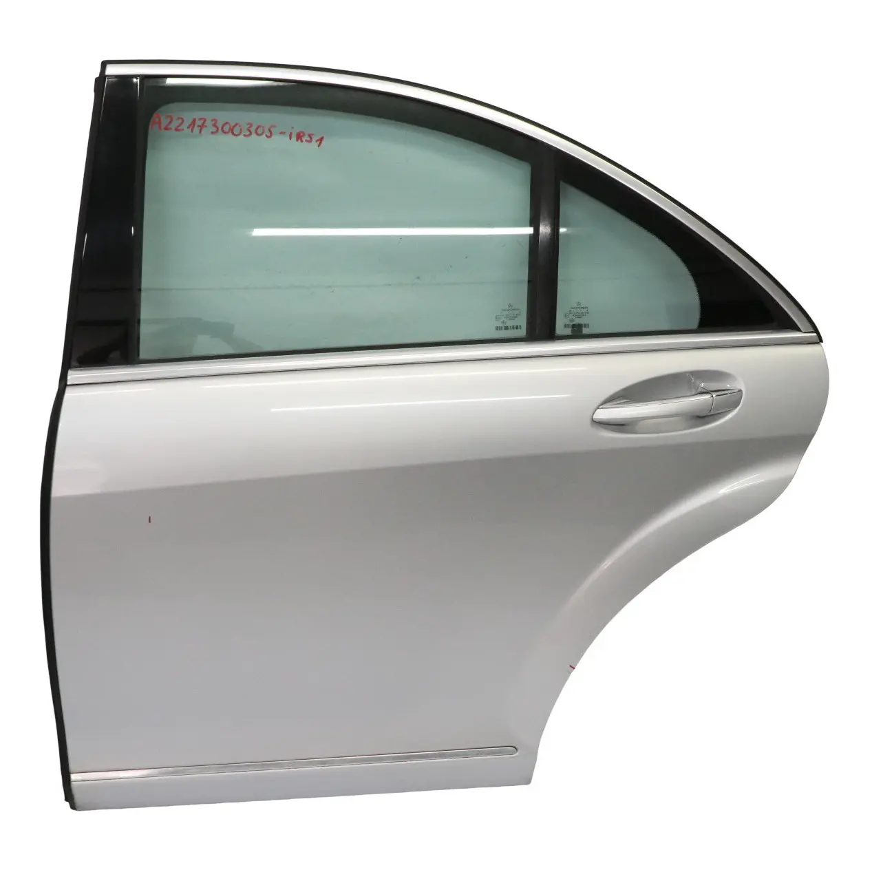 Mercedes W221 Porta posteriore sinistra Rivestimento porta Argento 775