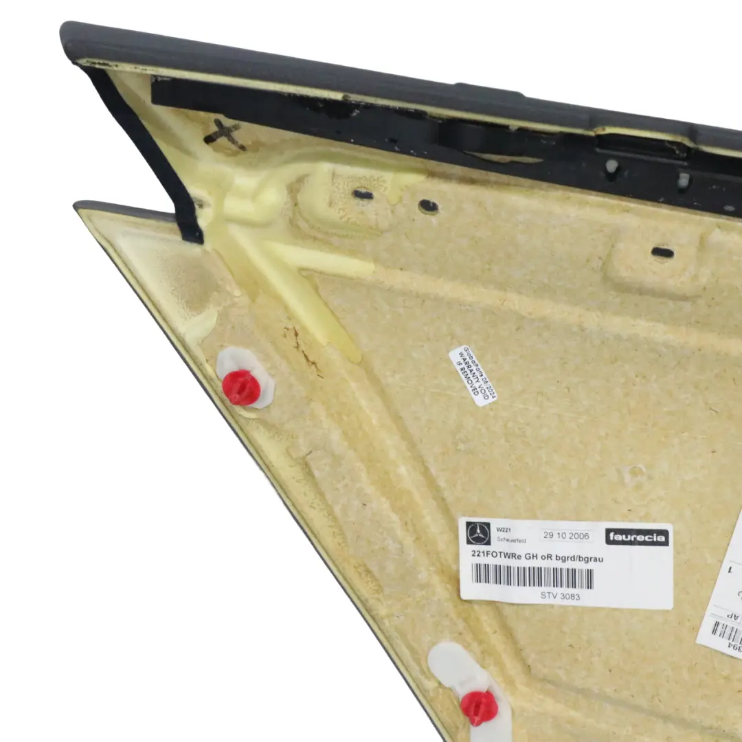 Mercedes W221 Door Card Cover Rear Right O/S Trim Panel Leather - SKU A2217301679-2 - Part number A2217301679