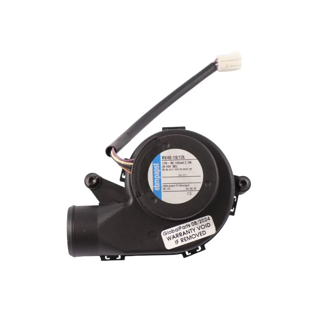 ventilador refrigerante unidad soplado calefactor para Mercedes W221 con número de pieza A2218380106 Mercedes W221 ventilador refrigerante unidad soplado calefactor - SKU A2218380106 - Número de pieza A2218380106