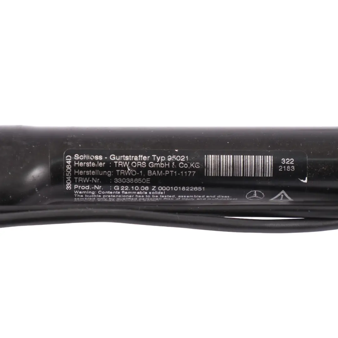 Mercedes W221 Sicher Heitsgurt Schloss Vorne Links Schloss Spanner - SKU A2218601769-1 - Teilenummer A2218601769