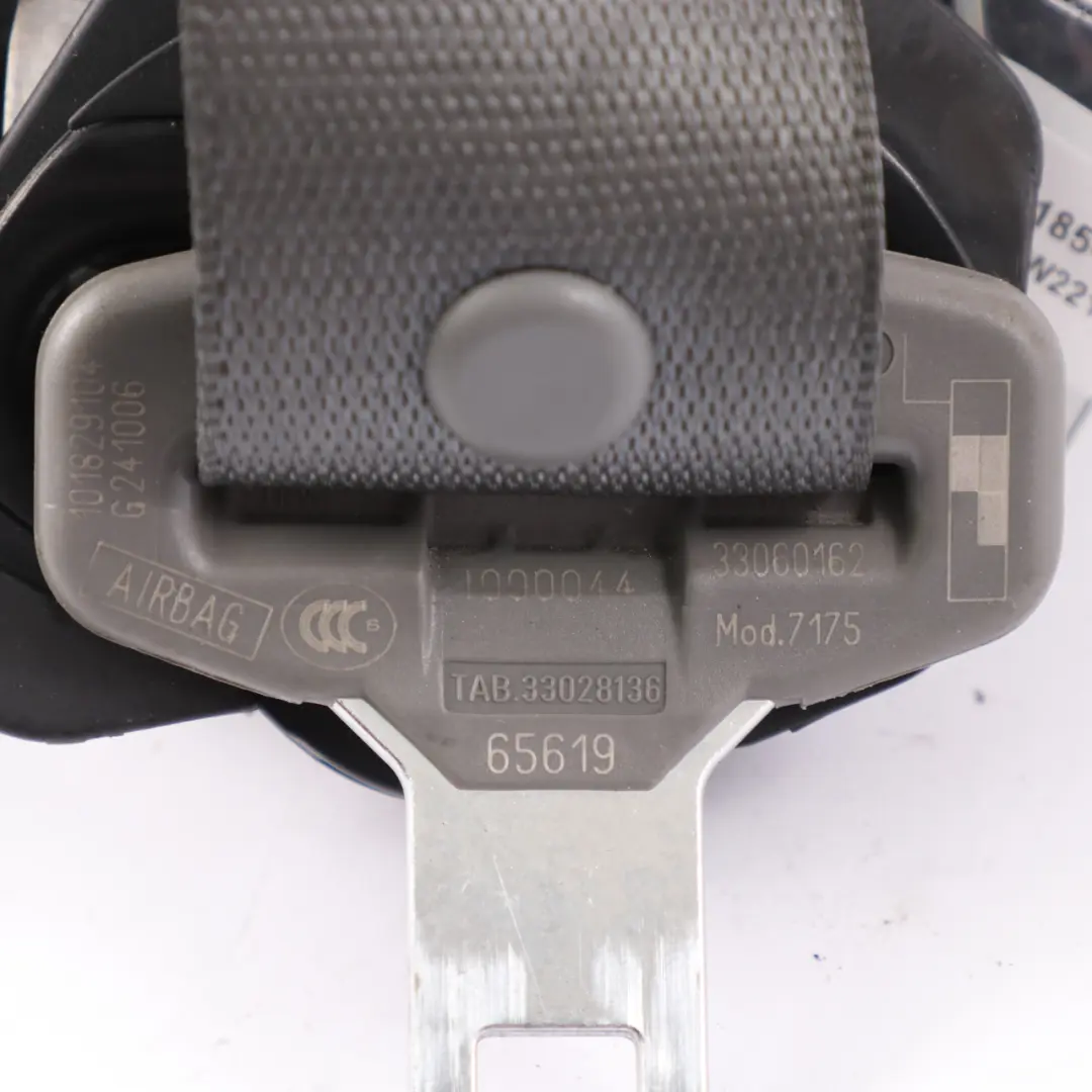 Mercedes W221 Pas Bezpieczeństwa Lewy Przedni Czarny - SKU A2218603185-2 - Numer Części A2218603185