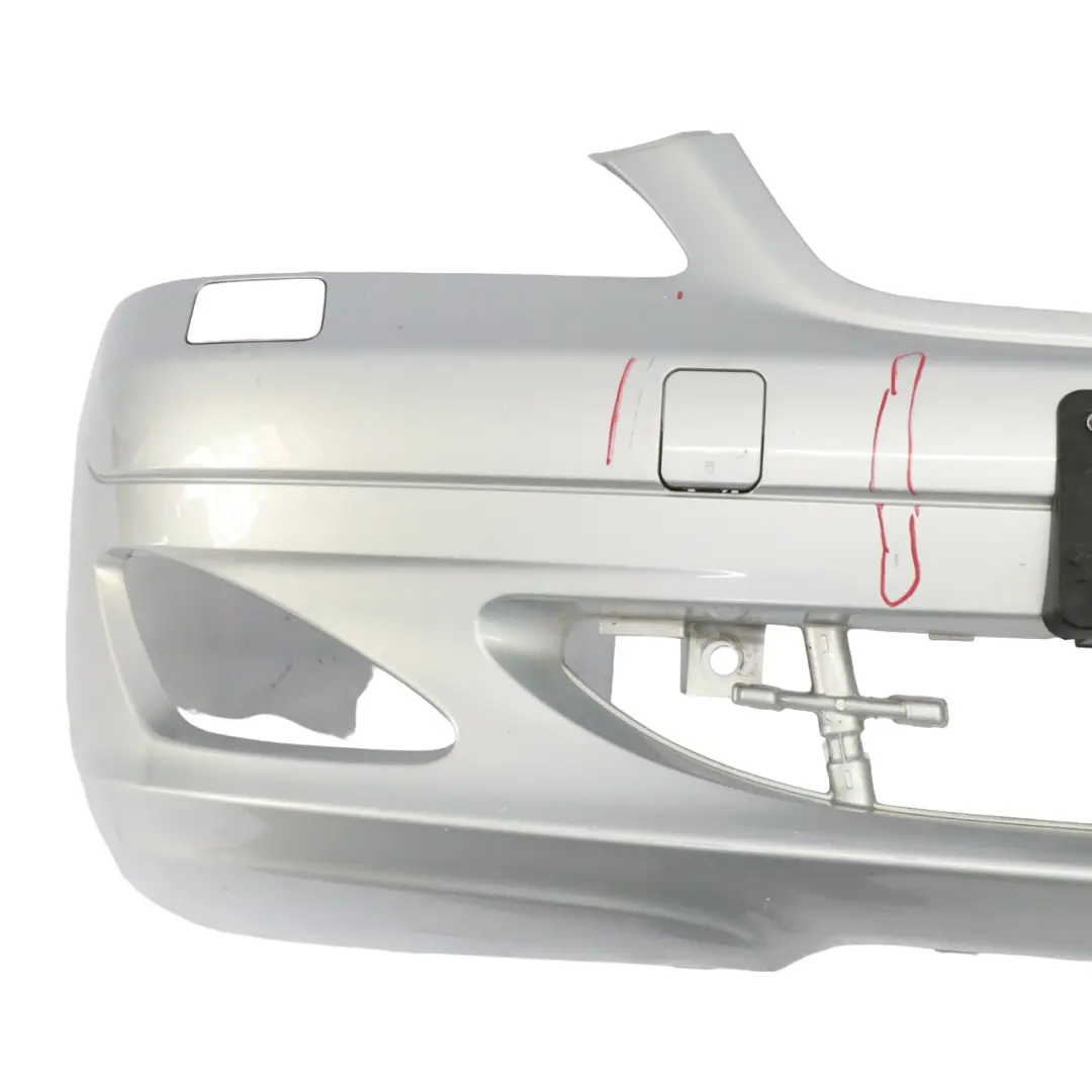 Front Bumper Trim Panel Covering Iridium Silver Metallic - 775 to Mercedes W221 with Part number A2218800040 Mercedes W221 Front Bumper Trim Panel Covering Iridium Silver Metallic - 775 - SKU A2218800040-IRS - Part number A2218800040