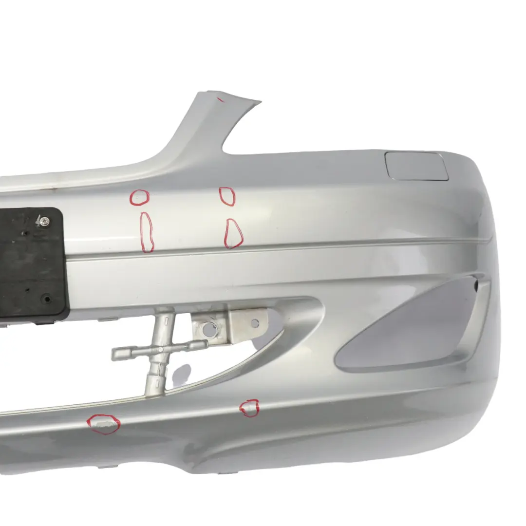 Front Bumper Trim Panel Covering Iridium Silver Metallic - 775 to Mercedes W221 with Part number A2218800040 Mercedes W221 Front Bumper Trim Panel Covering Iridium Silver Metallic - 775 - SKU A2218800040-IRS - Part number A2218800040